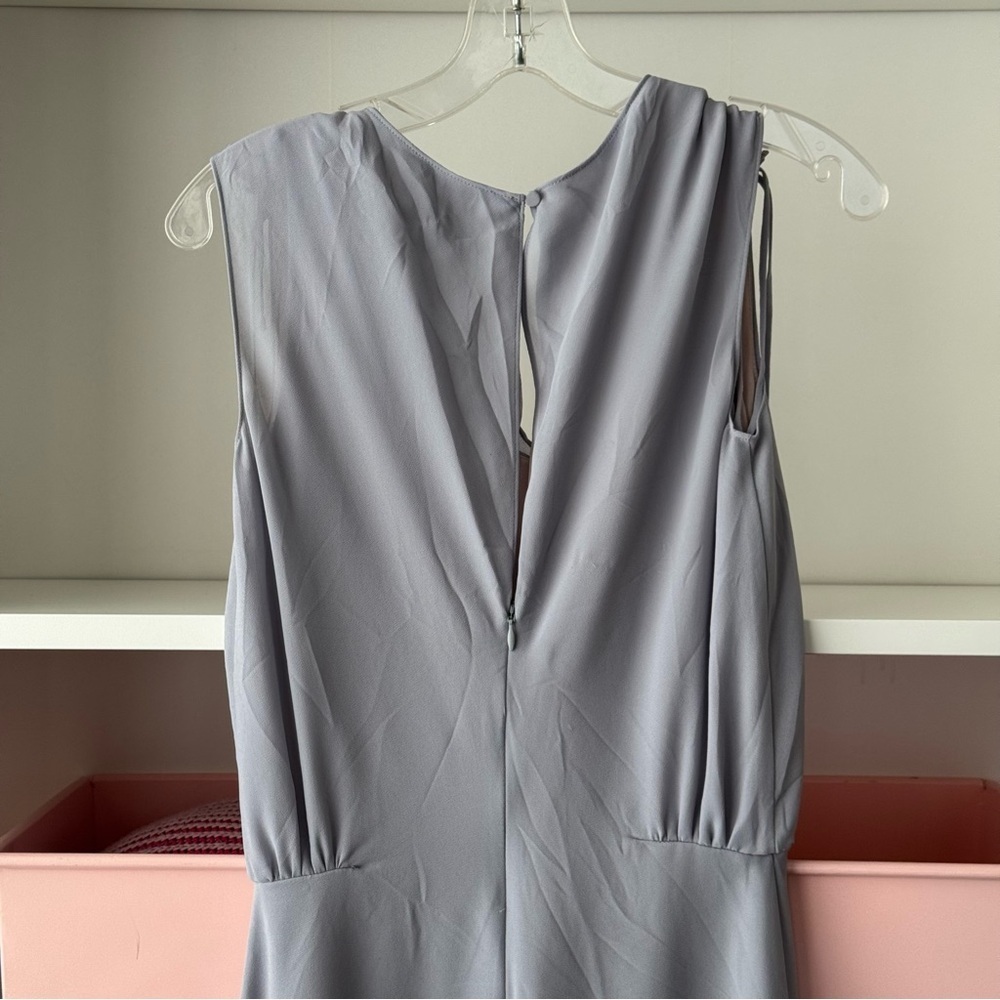 REISS Stellie Ruffle-Shoulder Dress - Picture 10 of 11